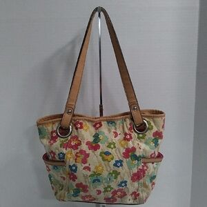Floral Canvas Tote Bag *GUC*
